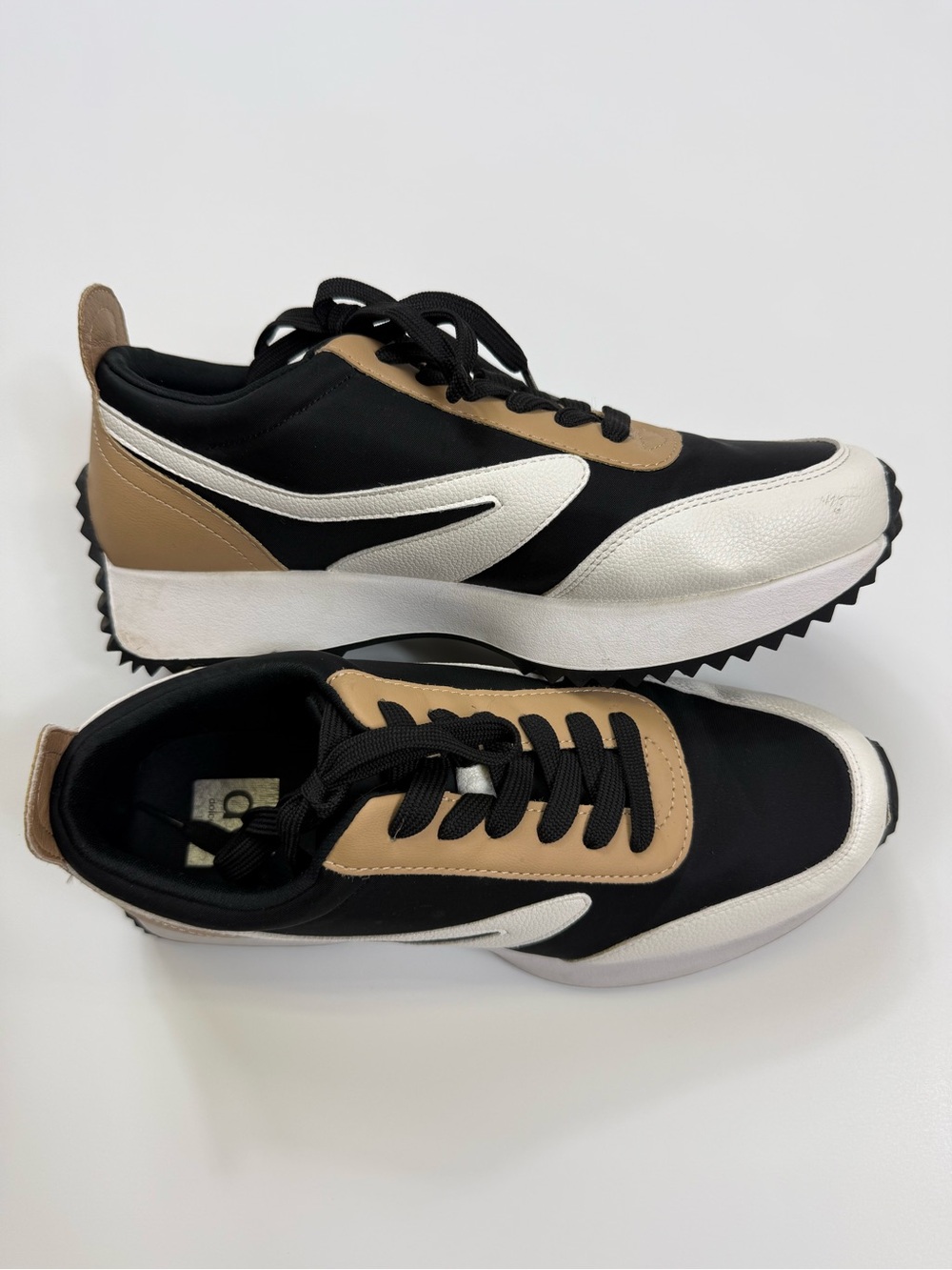 DV by Dolce Vita Black, White & Tan Men's Sneakers